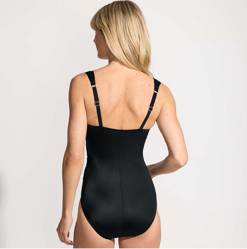Women's Smoothing Sweetheart Shirred One Piece